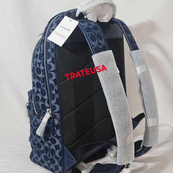 Charter Backpack In Signature Denim - Picture 9 of 16